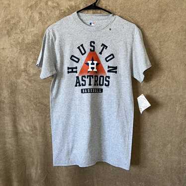  MLB Men's Cooperstown Grit Vintage Scrum Team Color Primary  Logo Word Mark T-Shirt (Houston Astros Navy, Small) : Sports & Outdoors