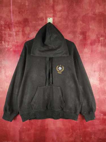 GU × Japanese Brand × Kappa GU-Kappa Black Hoodie 