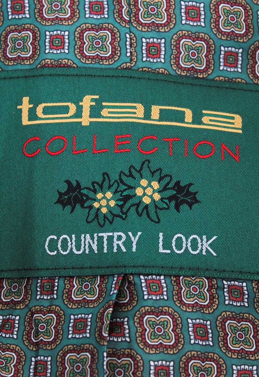 TOFANA US 44S Linen Ethnic Blazer Coat Tracht Jac… - image 4