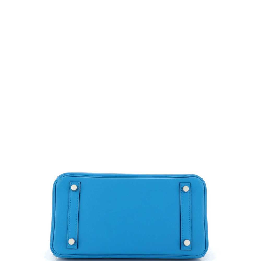 Hermes Birkin Handbag Bleu Frida Swift with Palla… - image 5