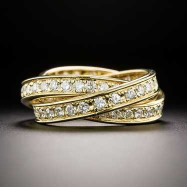 Estate Diamond Eternity Rolling Rings, Size 4