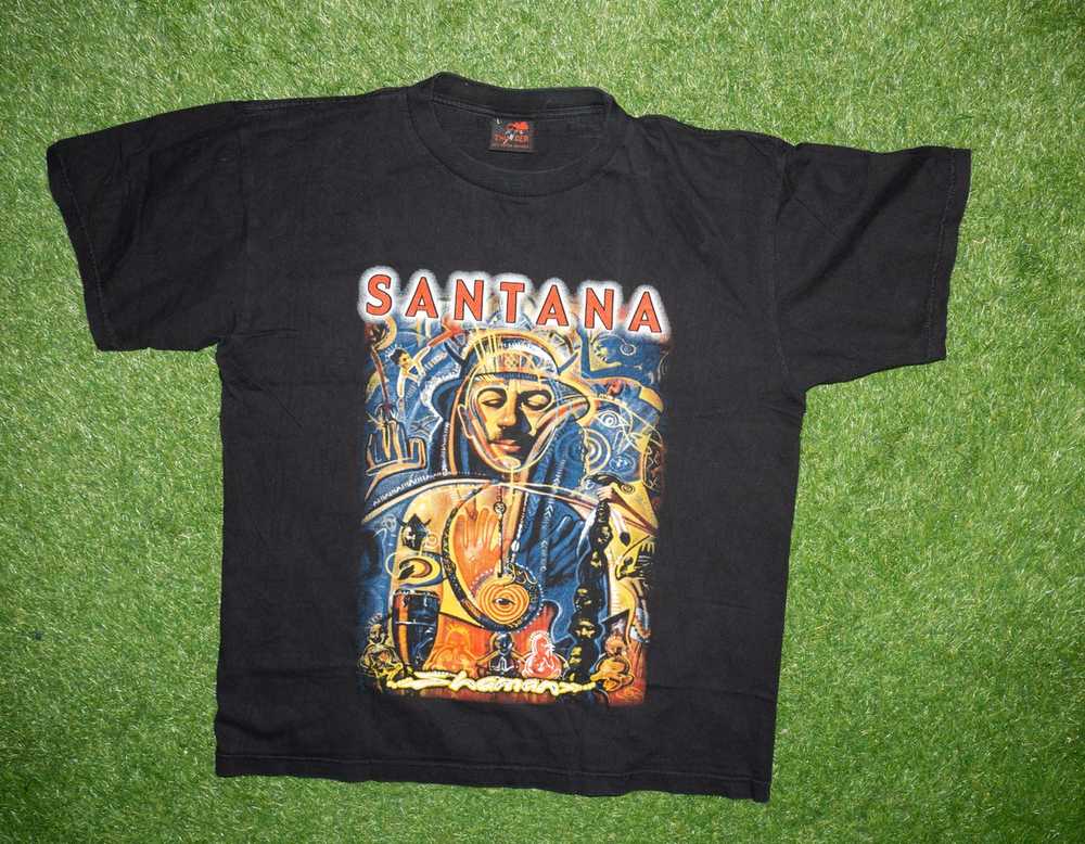 Band Tees × Vintage Vintage 00s Santana Shaman Th… - image 1