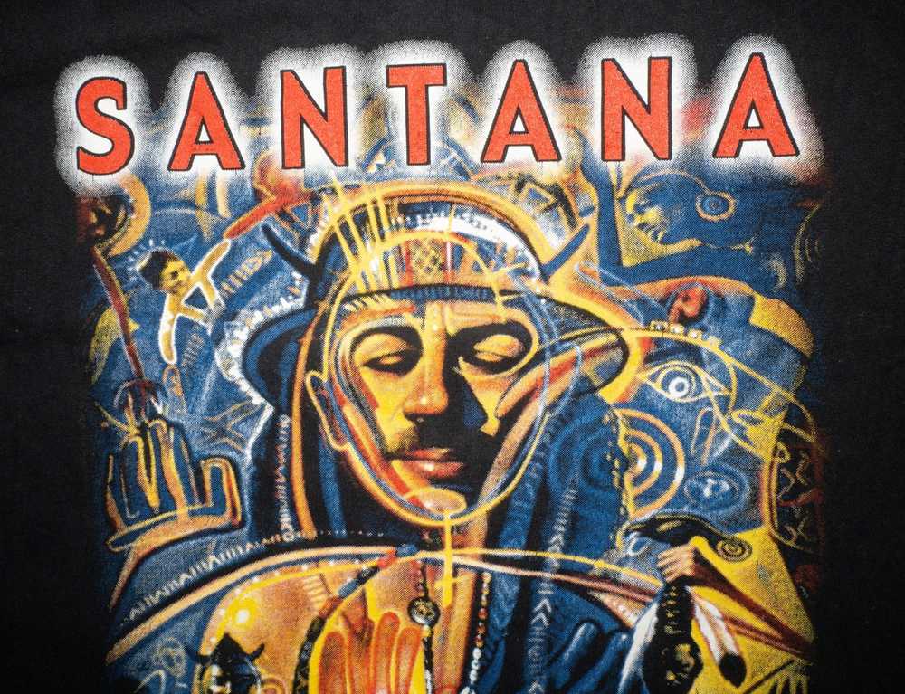 Band Tees × Vintage Vintage 00s Santana Shaman Th… - image 2