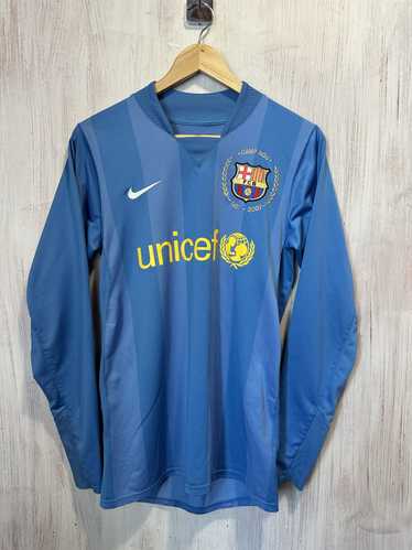 SPANISH LA LIGA BARCELONA FC 2008-2009 TREBLE JERSEY AUTHENTIC NIKE SH –  vintage soccer jersey
