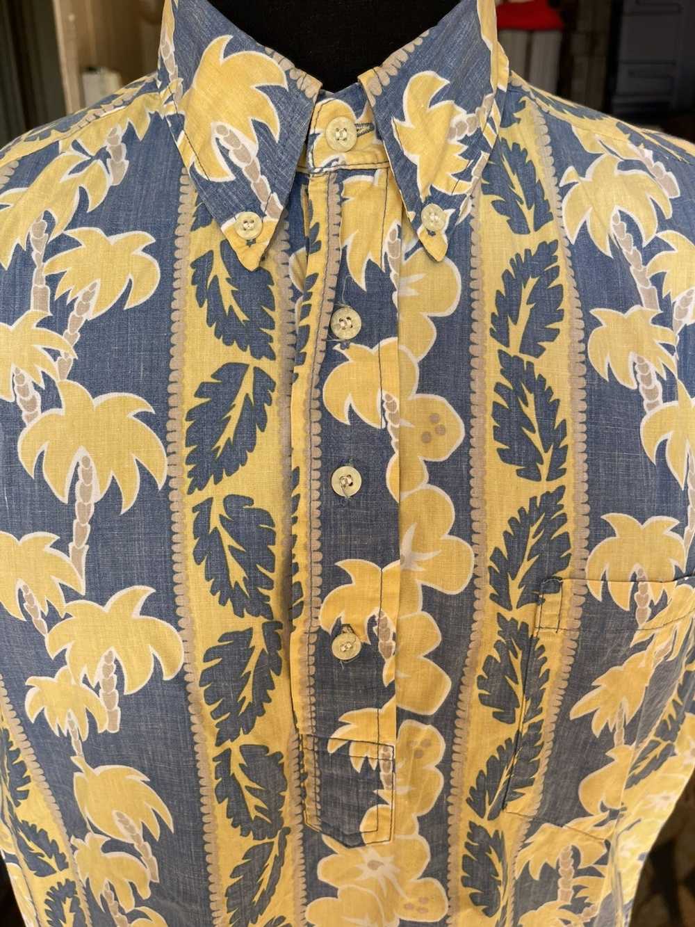 Reyn Spooner Reyn Spooner Hawaiian Print Blue/Yellow … - Gem