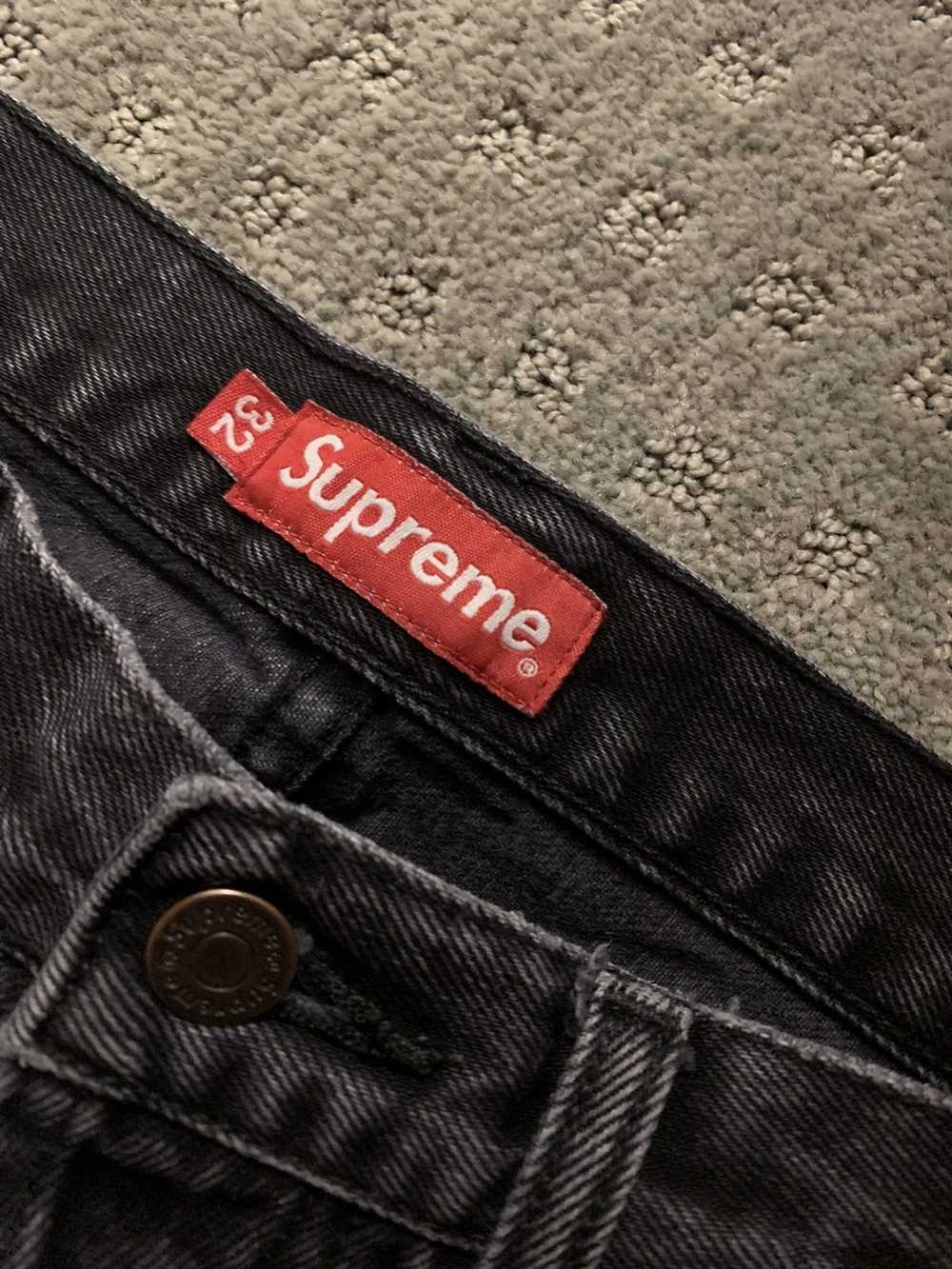 Supreme × Vintage Supreme stone washed black slim… - image 7