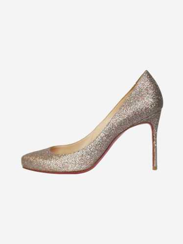 Christian Louboutin Silver sparkly pumps