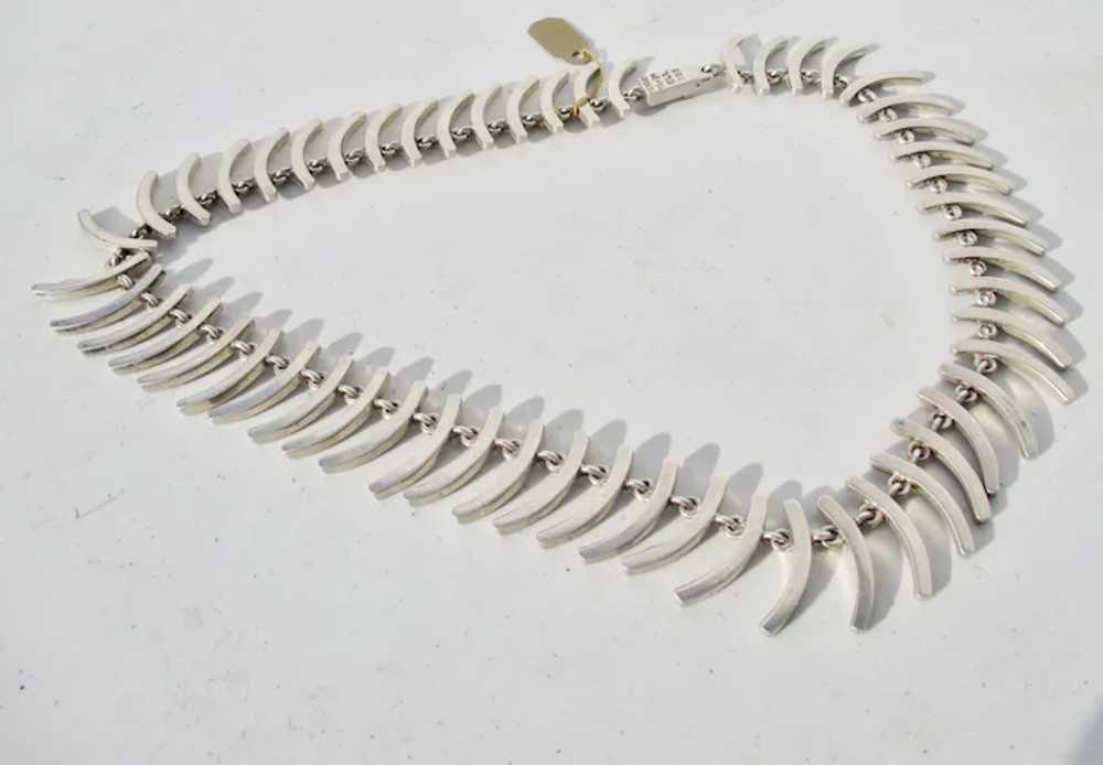 Skeletal Motif Sterling Silver Mexican Necklace  … - image 2