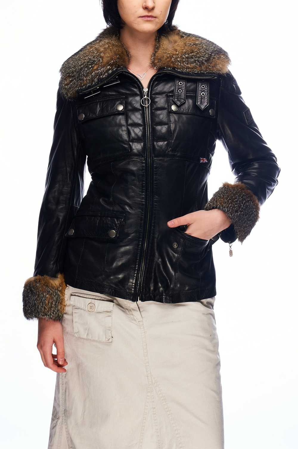 Belstaff BELSTAFF Jacket Black Leather Full Zip F… - image 2