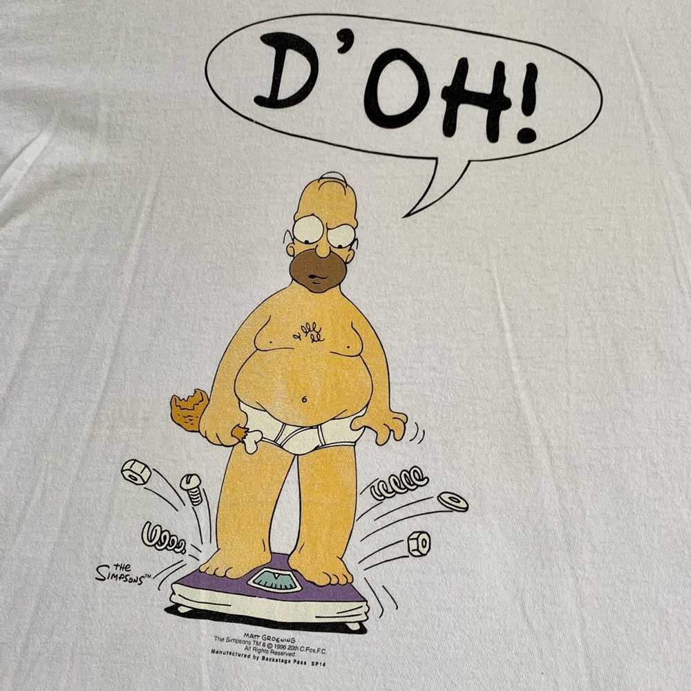 Streetwear × The Simpsons × Vintage Vtg 90s Homer… - image 2