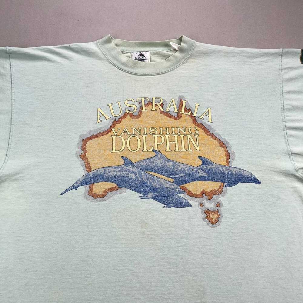 Vintage Vintage Dolphins T-Shirt XXL Green Austra… - image 2