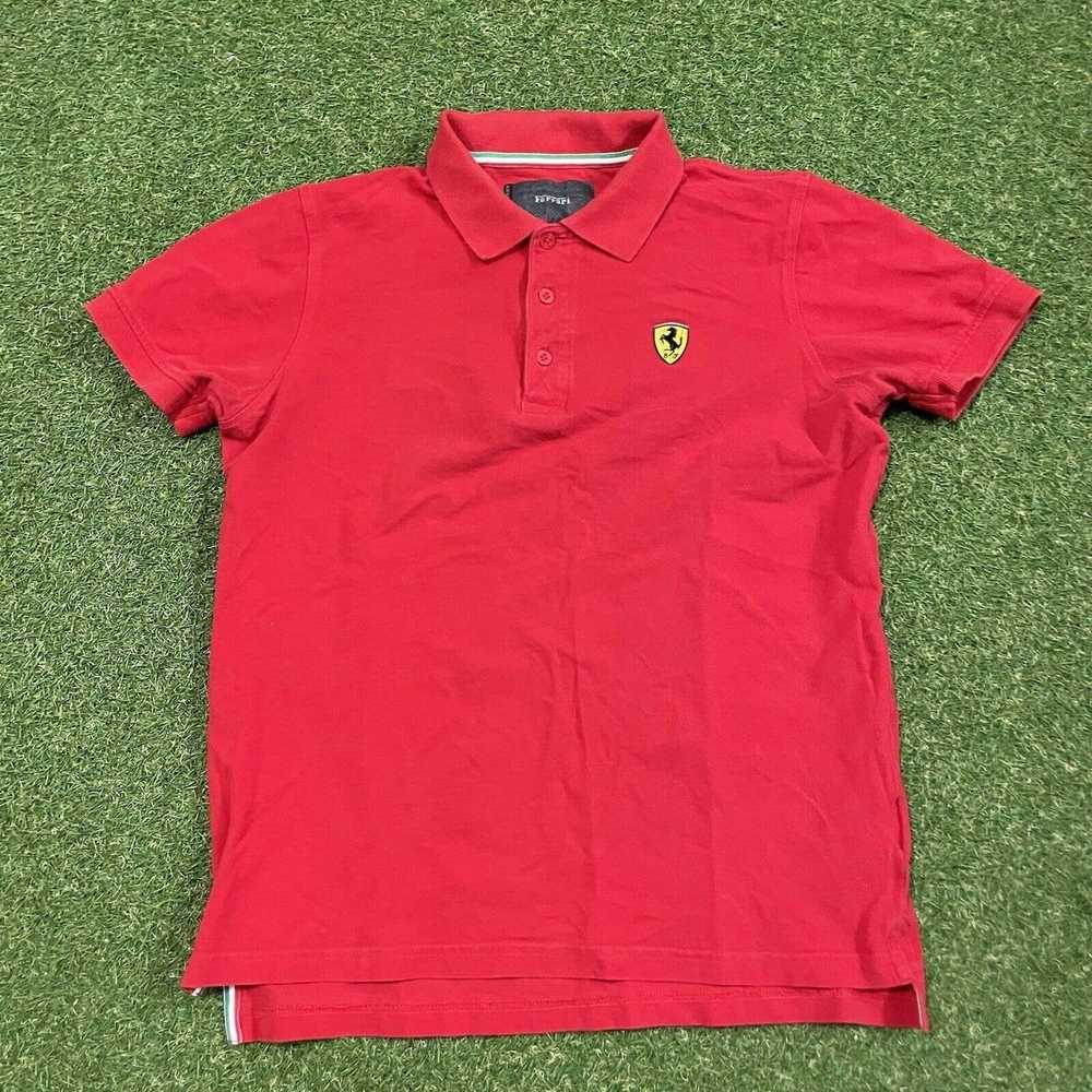 Ferrari Ferrari Scuderia Logo Shield Red Polo Gol… - image 1