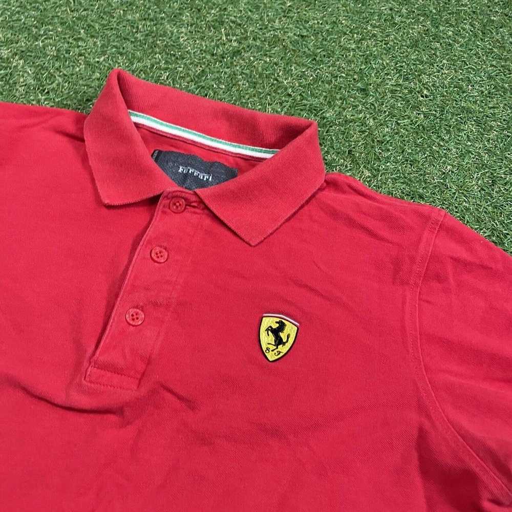 Ferrari Ferrari Scuderia Logo Shield Red Polo Gol… - image 3