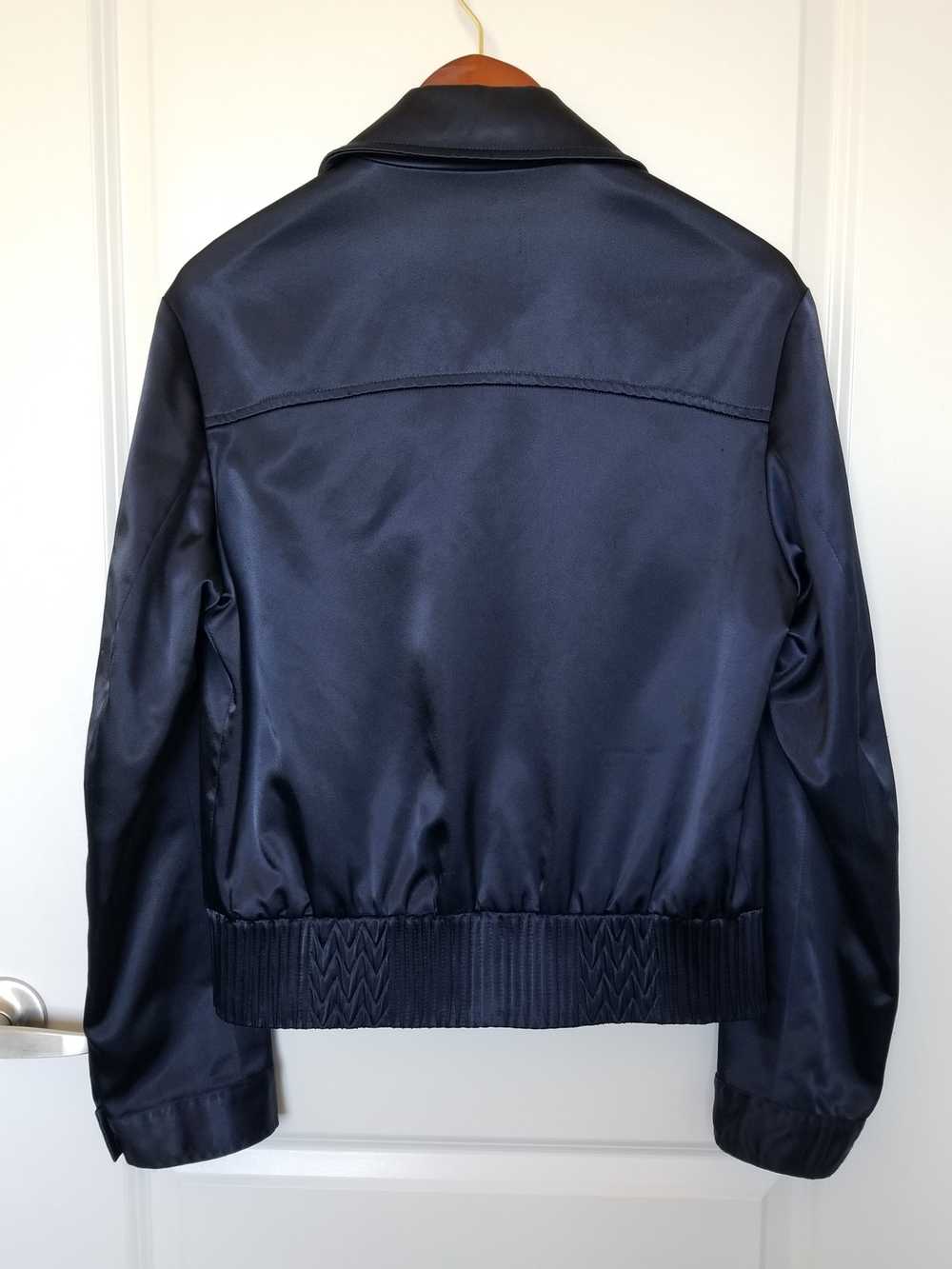 Versace Satin Cropped Jacket - image 2