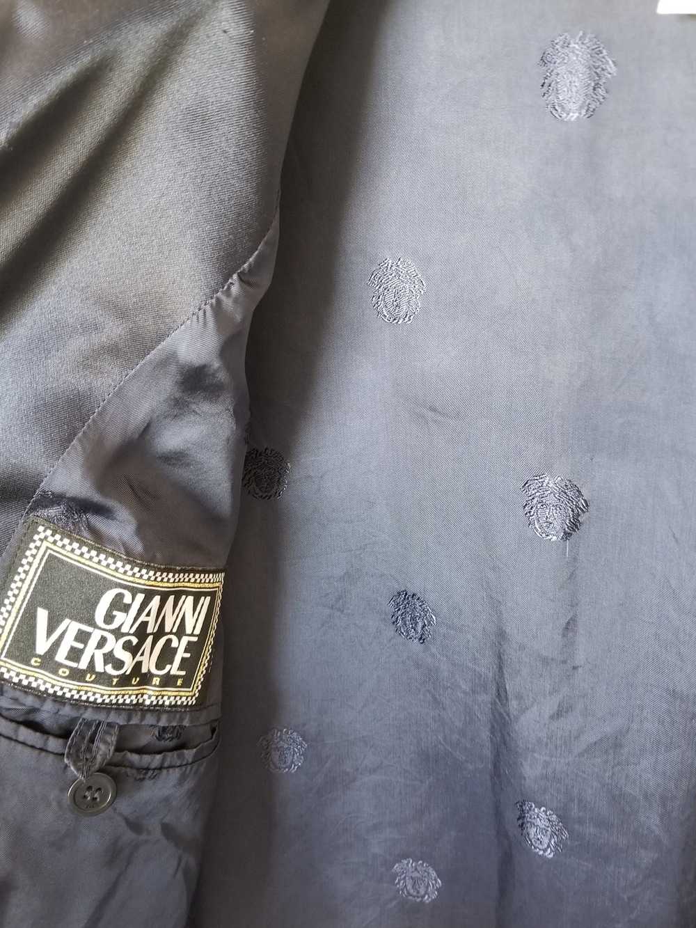 Versace Satin Cropped Jacket - image 3