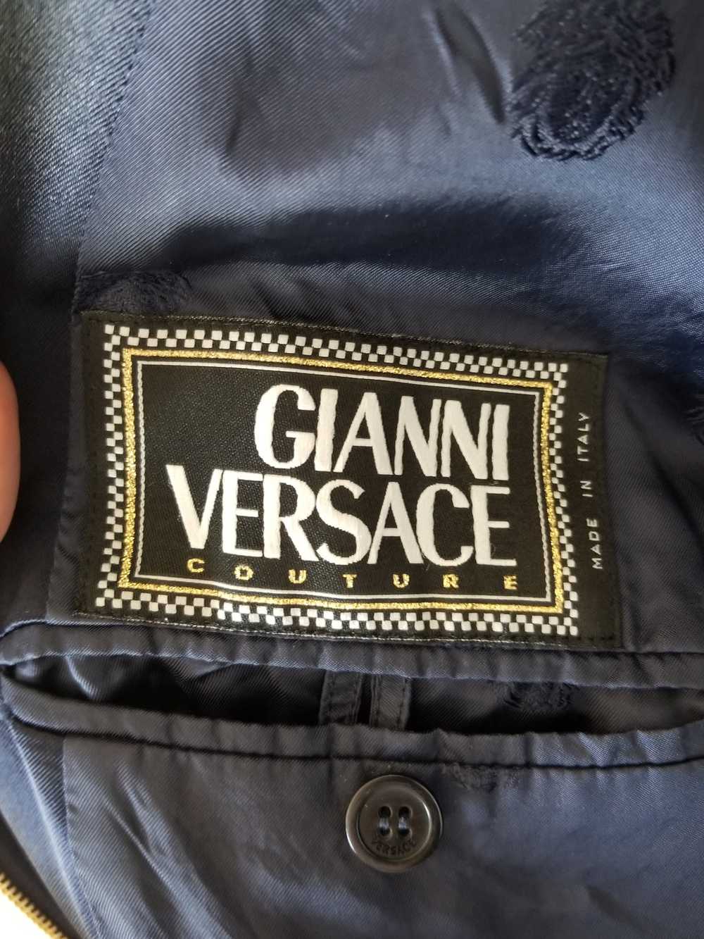 Versace Satin Cropped Jacket - image 6