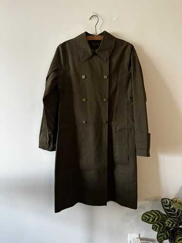 LOUIS VUITTON Pea Coat Half Trench Coat 36 Authentic Women Used from Japan