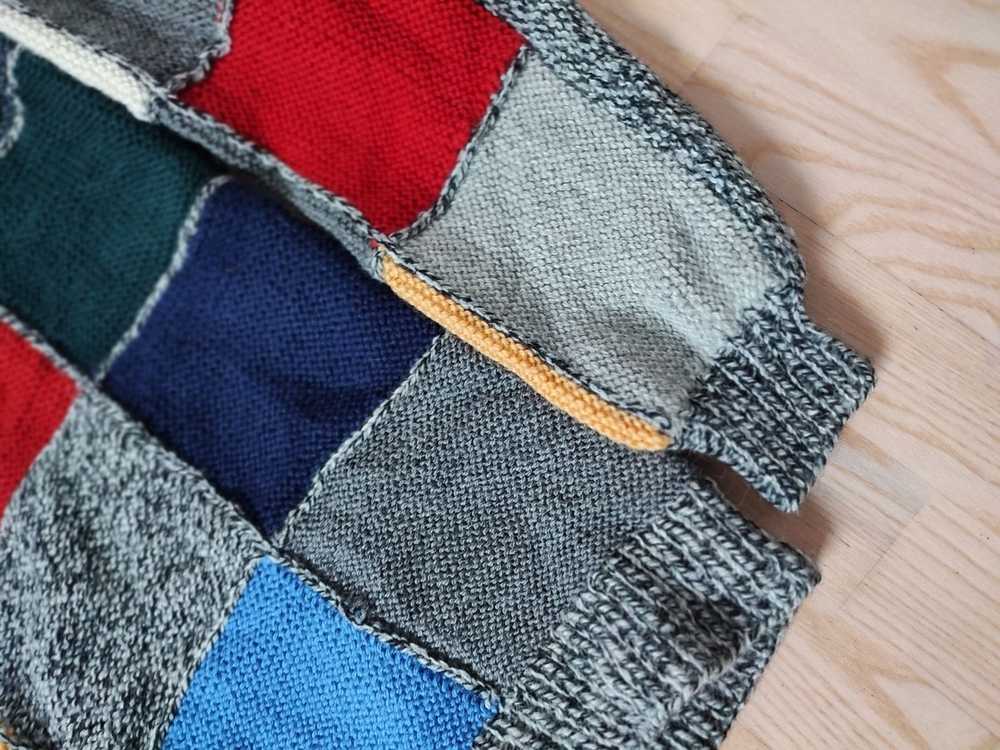 Coloured Cable Knit Sweater × Handmade × Vintage … - image 6