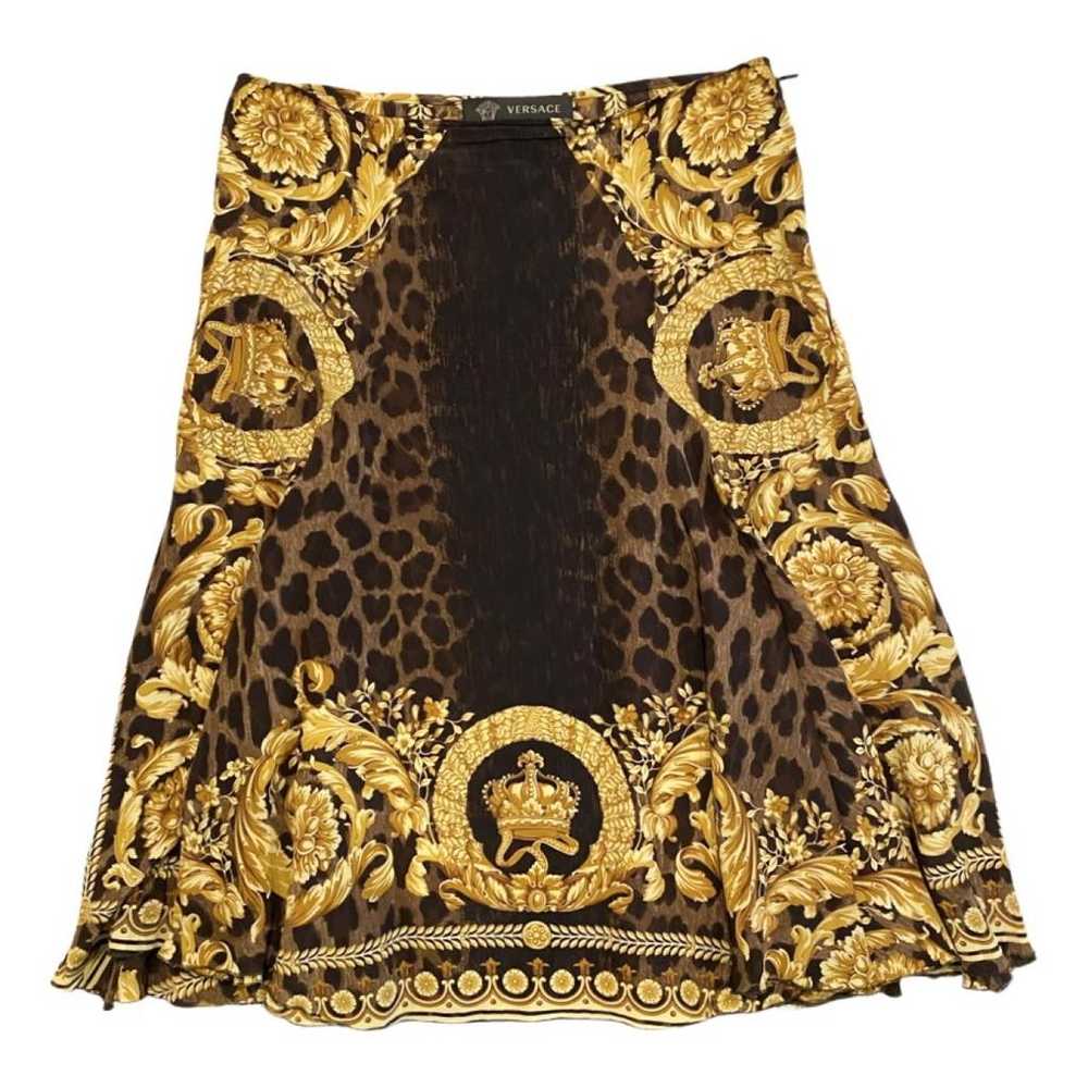 Versace Silk mid-length skirt - image 1