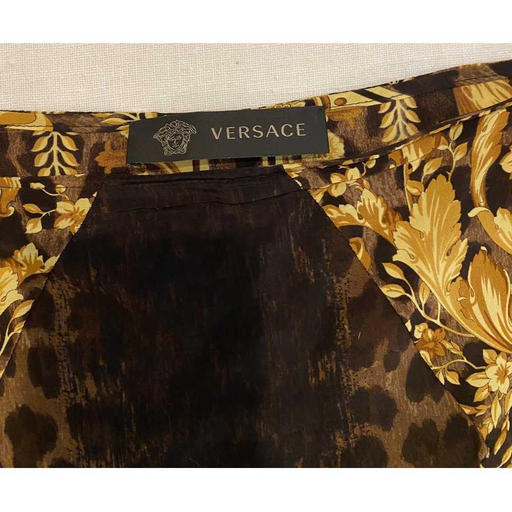 Versace Silk mid-length skirt - image 2