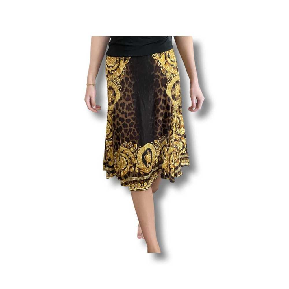 Versace Silk mid-length skirt - image 3