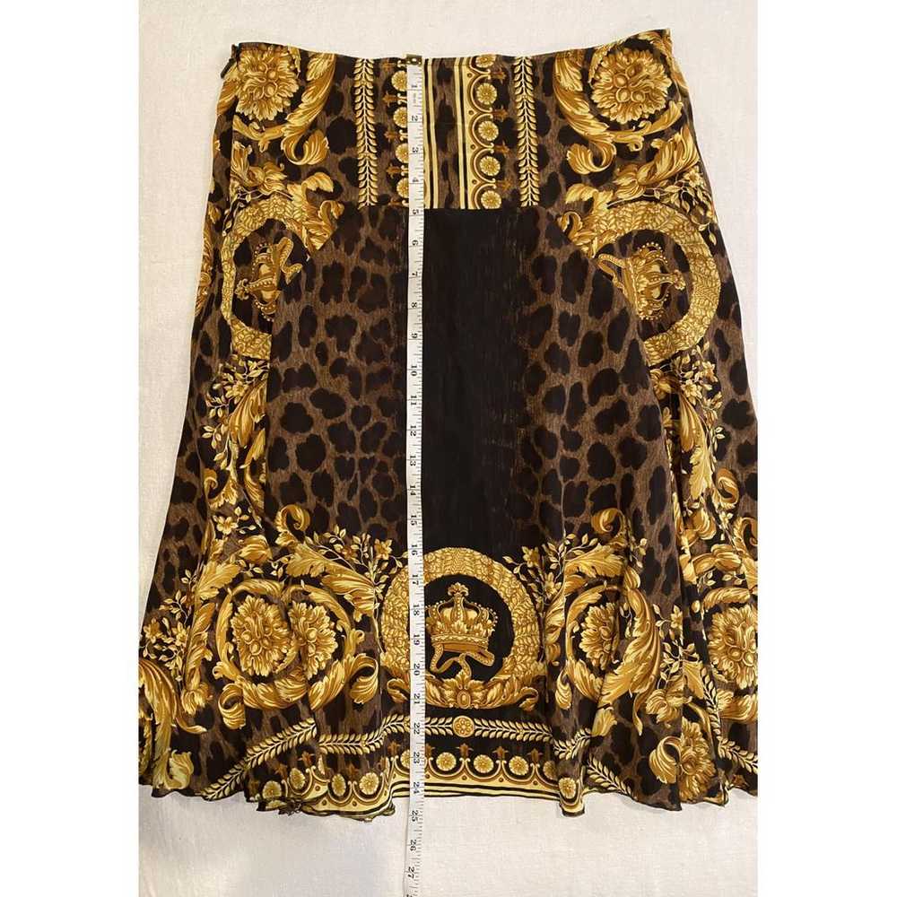 Versace Silk mid-length skirt - image 7