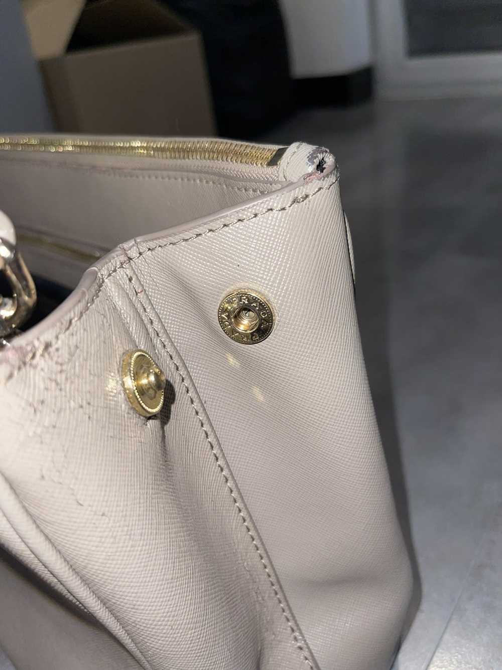 Luxury Prada Milano Beige Leather Hand Bag - image 11