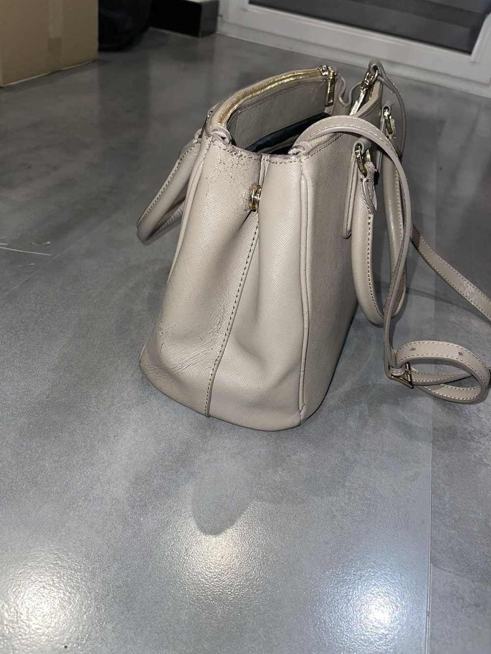 Luxury Prada Milano Beige Leather Hand Bag - image 4