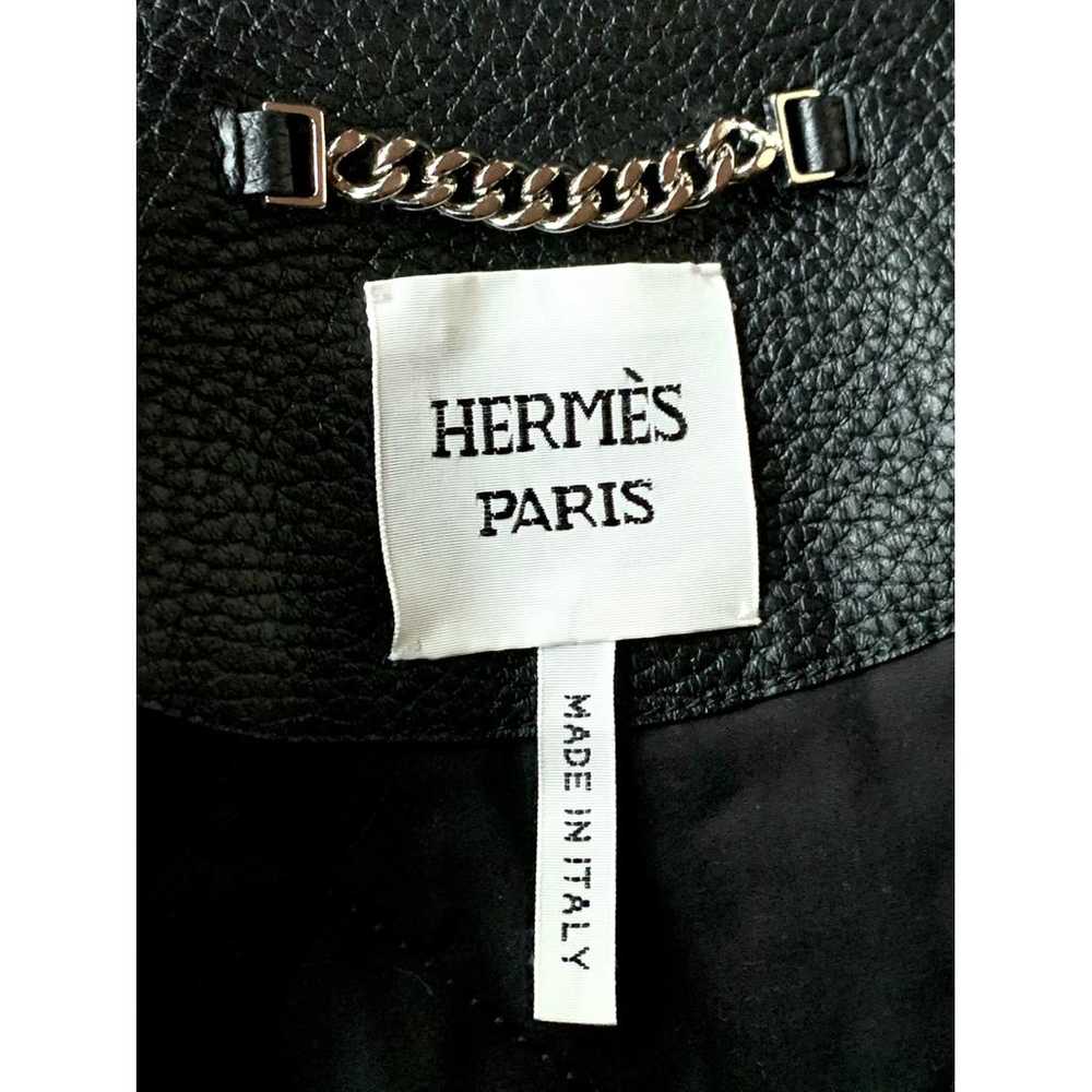 Hermès Leather jacket - image 5
