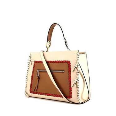 Fendi Runaway handbag in cream color, brown and r… - image 1