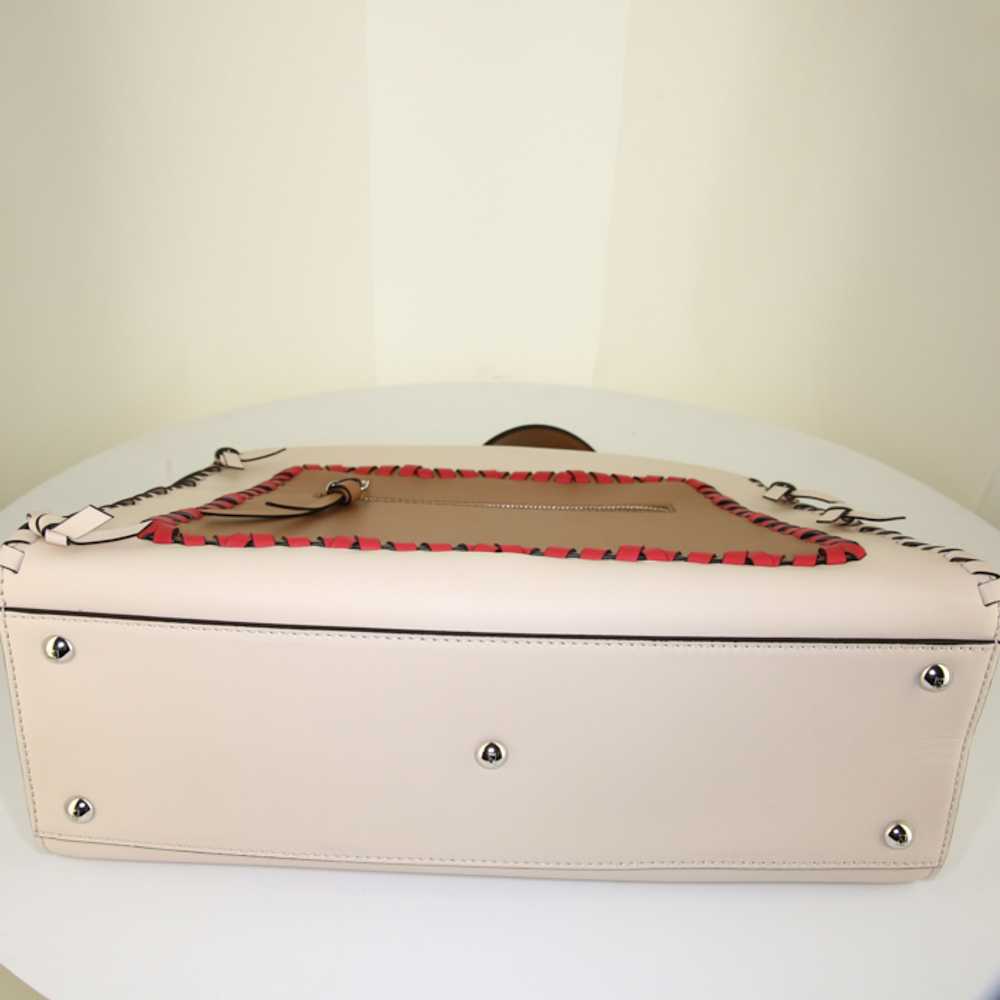 Fendi Runaway handbag in cream color, brown and r… - image 6