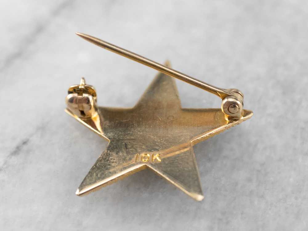 Textured Gold Star Pin - image 10