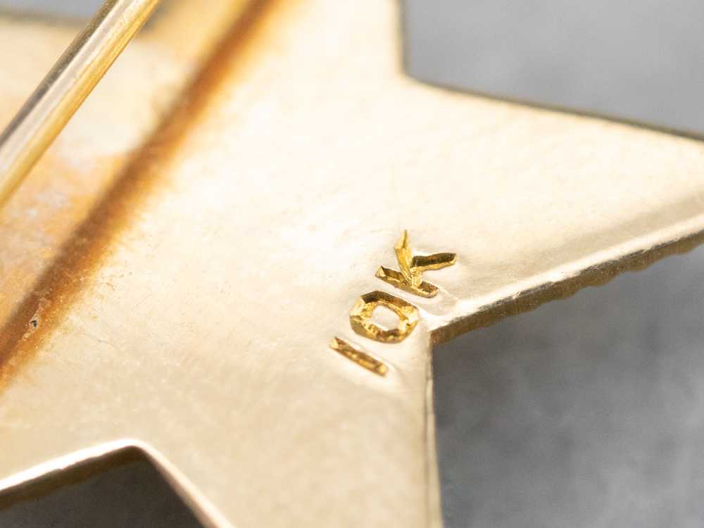 Textured Gold Star Pin - image 8