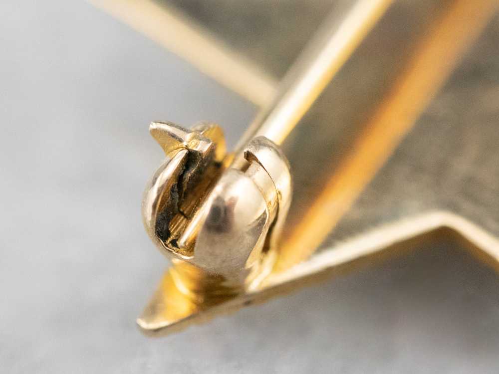 Textured Gold Star Pin - image 9