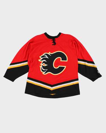 1980's CALGARY FLAMES CCM JERSEY (HOME) S - Classic American Sports