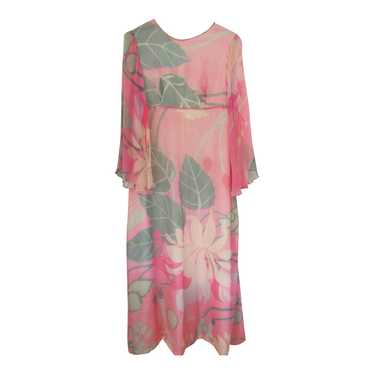 Silk dress - This superb 60's dress was sewn by h… - image 1