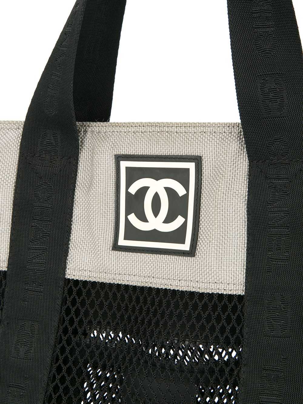 CHANEL Pre-Owned Sports Line shopping bag - Black - image 4
