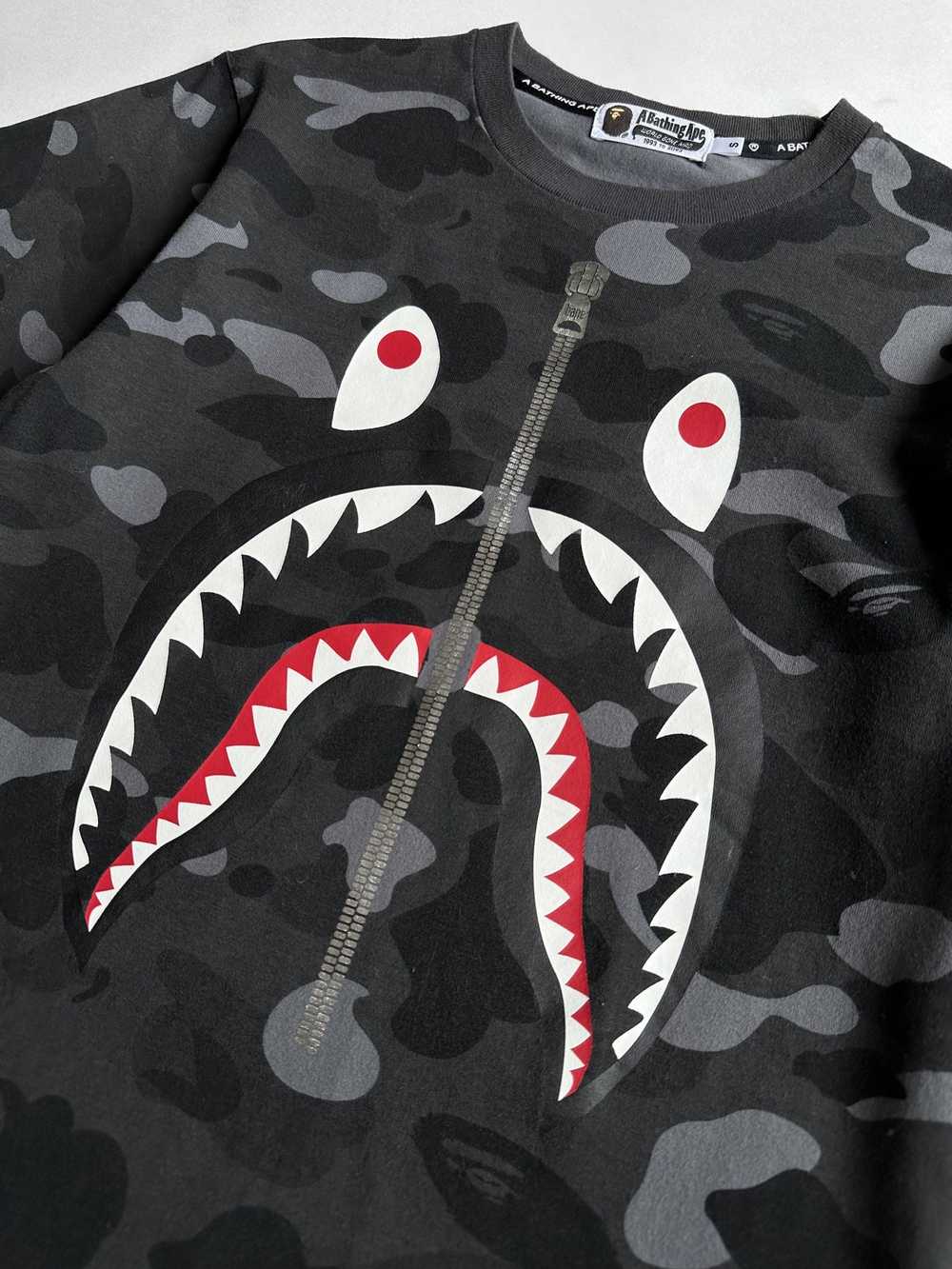 Bape BAPE Shark Camo T-shirt (S) - image 3