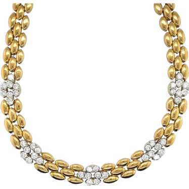 18K Yellow Diamond Necklace