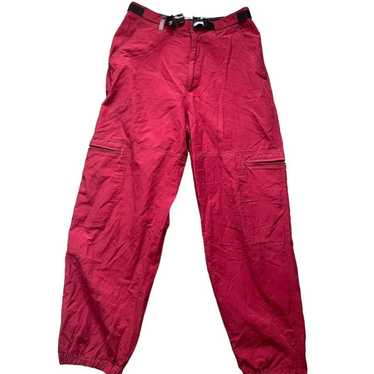 Streetwear × Vintage red cargo pants