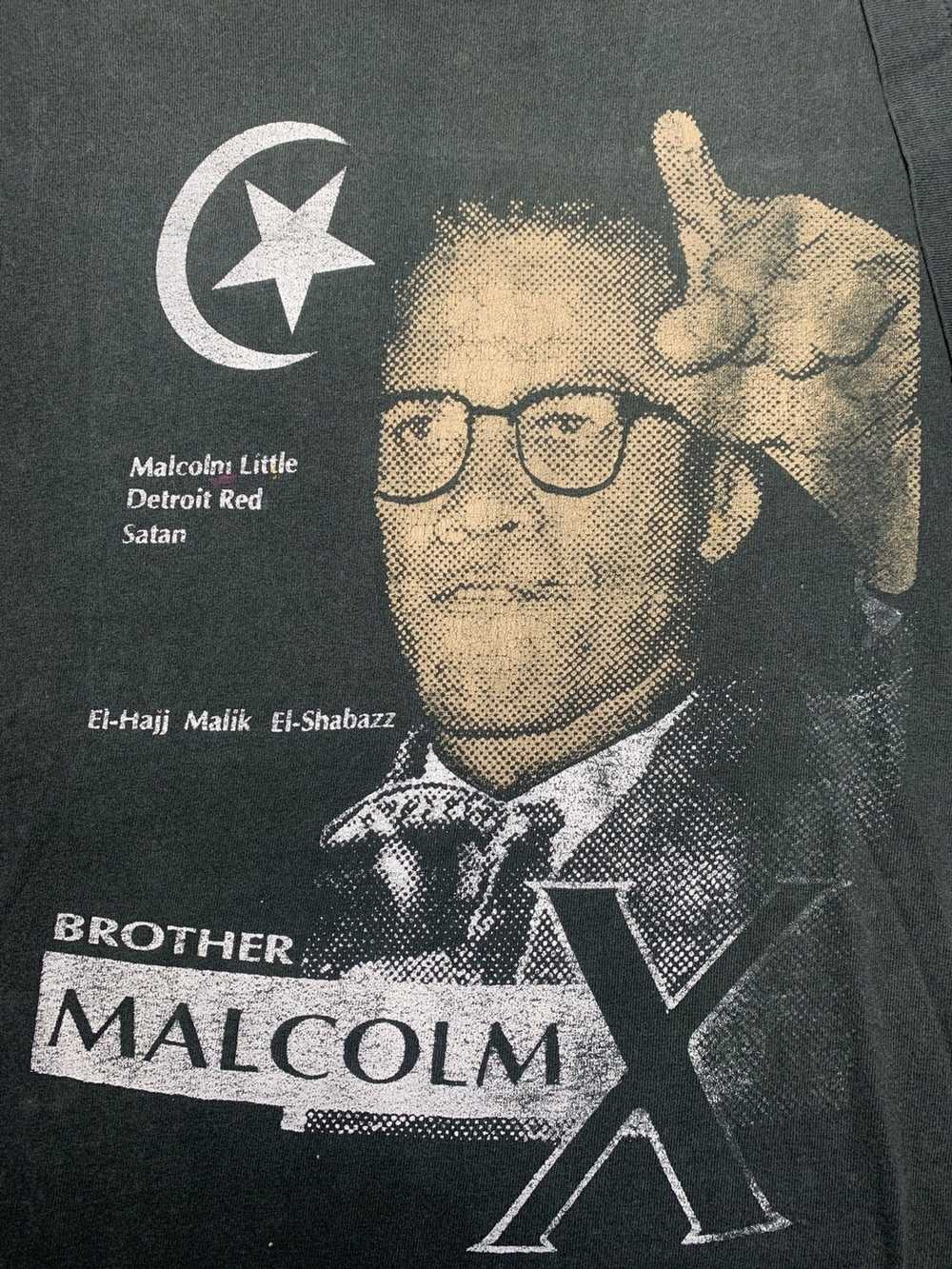 Made In Usa × Rap Tees × Vintage Vintage Malcolm … - image 2