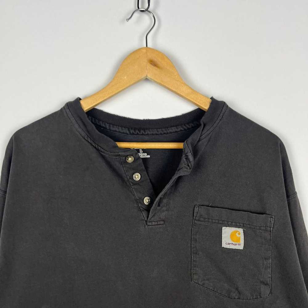 Carhartt × Vintage Carhartt Pocket Faded Black Sh… - image 2