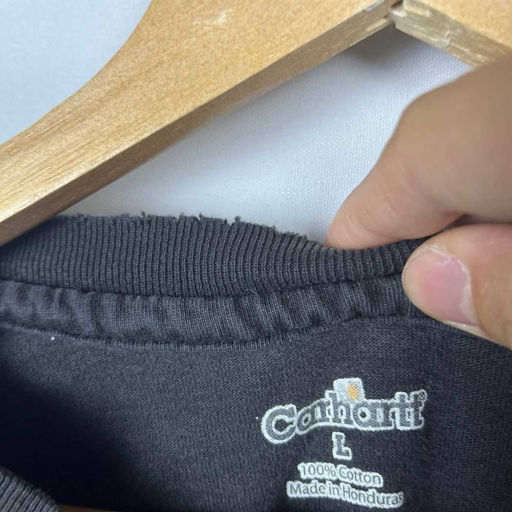 Carhartt × Vintage Carhartt Pocket Faded Black Sh… - image 3