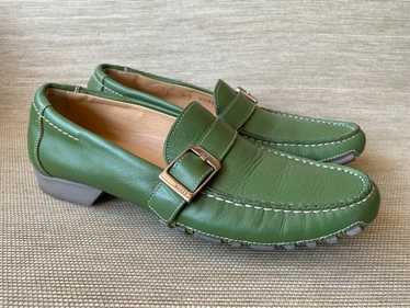 靴 BALLY Green suede loafers 24cm Bally suede green loafers - Gem