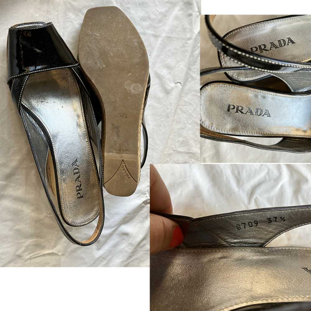Prada Sandals Suede in Black - image 5
