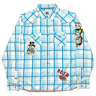 Ed hardy hotsell button down shirt