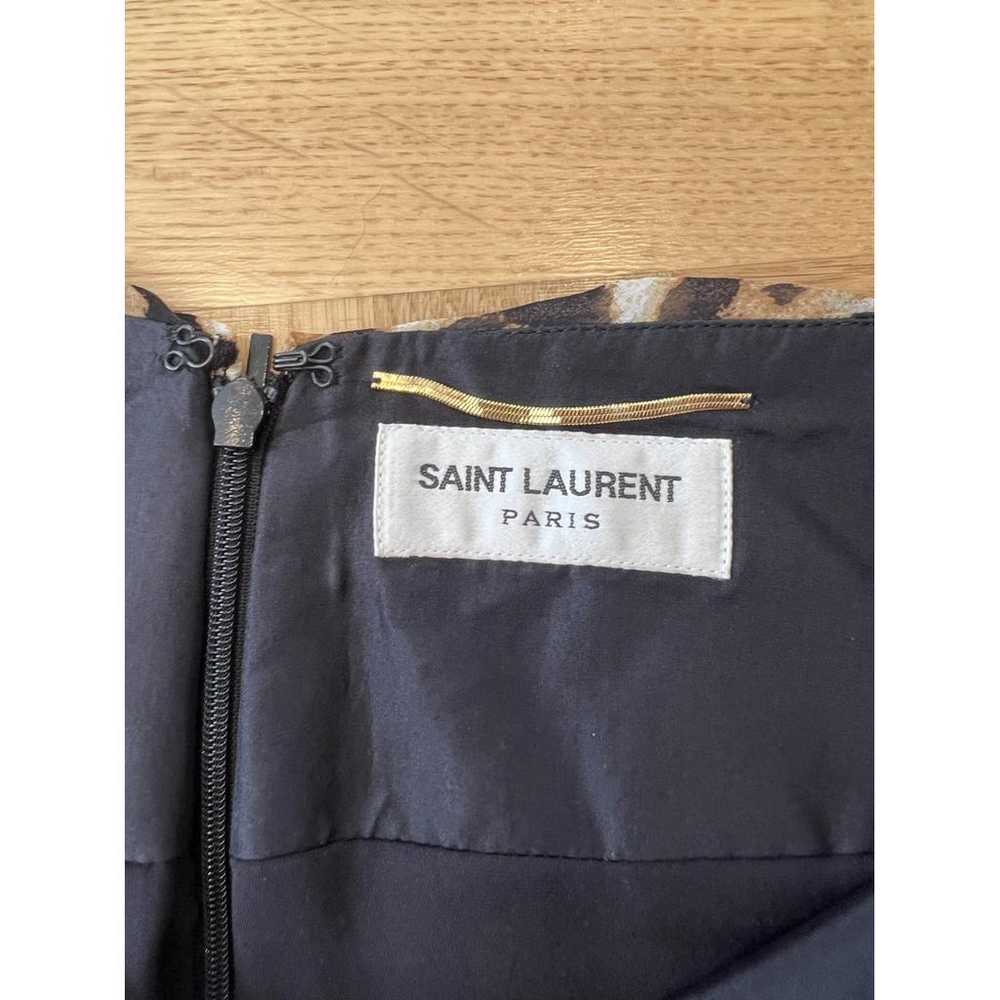 Saint Laurent Silk mid-length skirt - image 6