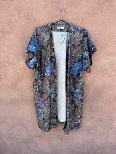 Kelli Kaye Floral Open Short Sleeve Coat