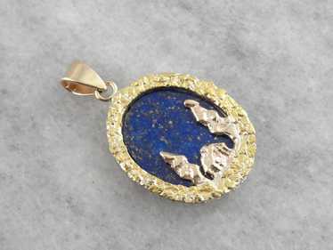 Alaskan Cabin: Fine Gold Nugget and Lapis Lazuli … - image 1