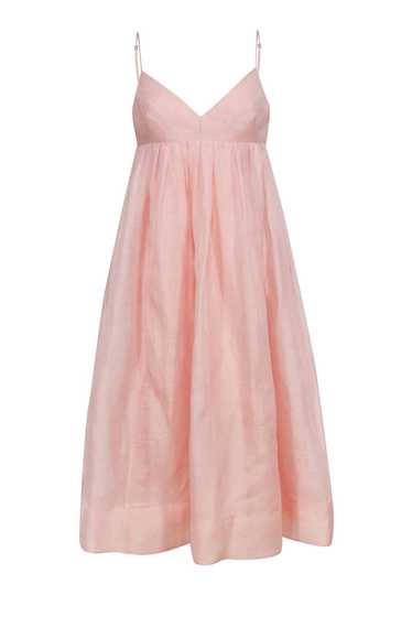 Zimmermann - Blush Pink Flowing Midi Formal DressS